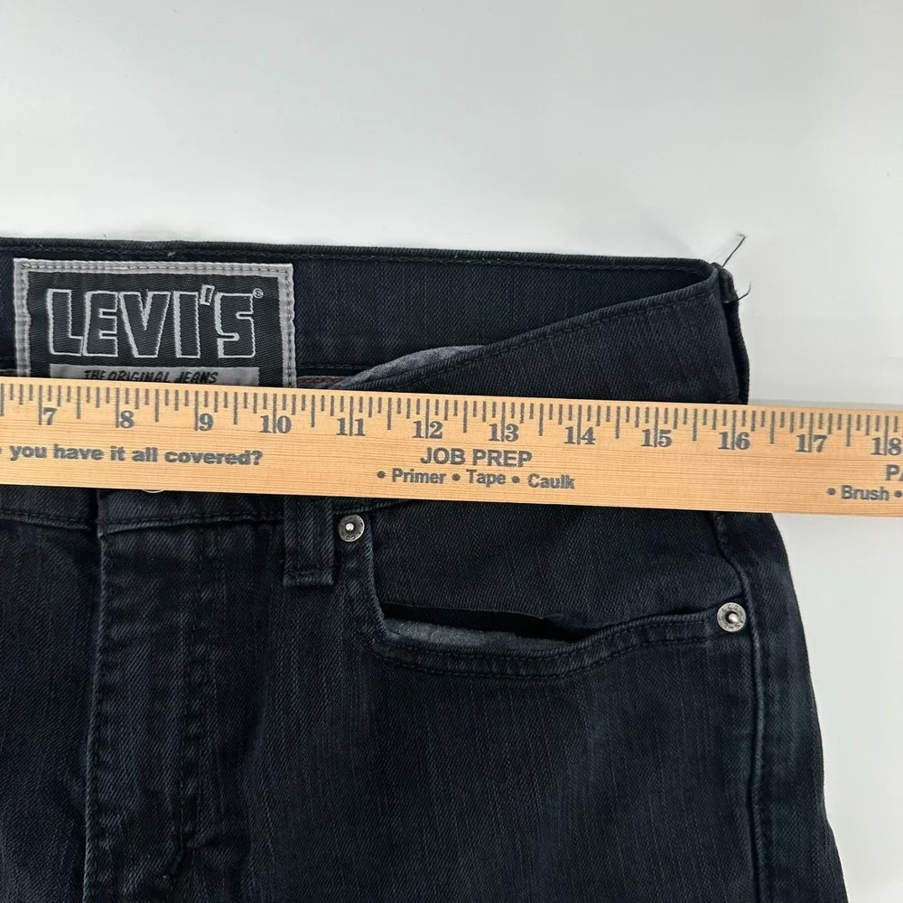 Levi's 511 Skinny Jeans Mens 33x30 Black Stretch Denim Mid Rise 5 Pockets Street